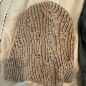 Knit Tan Beanie